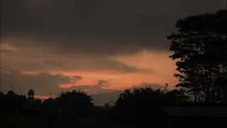 (background video) langit senja.