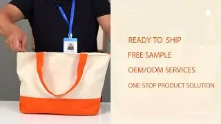Himmers eco-friendly custom canvas tote bag with pops of contrast.