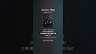 Crush that Weight, песня для фитнес-тренировок