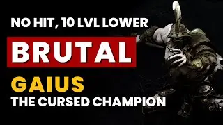 V Rising - BRUTAL Gaius the Cursed Champion | No Hit, 10 Levels Lower, Frail | 1.1 Boss Kill