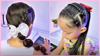 2 Cute & Easy Hairstyles for Little Girls 🌸 Kids hairstyle