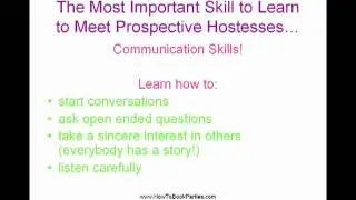How to Book Parties for your Home Party Sales Business - Video Two