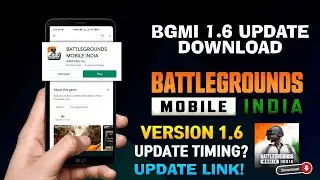 BGMI 1.6 UPDATE DOWNLOAD // How To Download Bgmi 1.6 Version Update