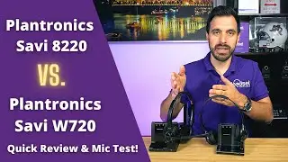 Plantronics Savi 8220 Vs.  Plantronics Savi W720 Quick Review and Mic Test!