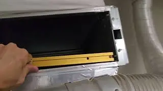 How to install metal golden air filter in furnace in garage - AIR FLOW