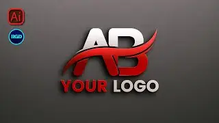 How to make an AB Leter logo  design | Illustrator Logo Design Tutorial | Rasheed RGD