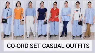Co-ord set casual outfits | Co-ord set casual college outfit ideas | How to style co-ord set #ootd