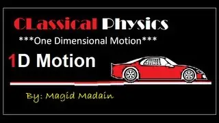 1-Dimensional Motion Equations