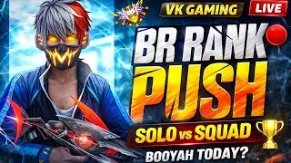 BR RANK PUSH LIVE 🔴 FREE FIRE | INTENSE GAMEPLAY | FF LIVE TODAY 🔥.  #freefire