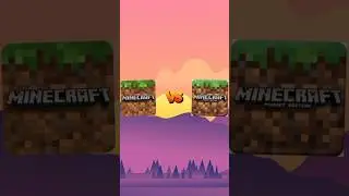 Minecraft pocket edition vs Minecraft Java edition#minecraft #shorts
