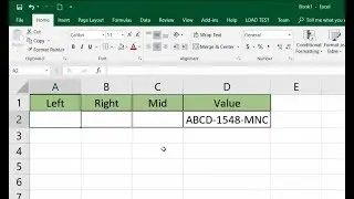 Extract Text From Left, Right, Middle of Excel Cell [ Urdu / Hindi ]