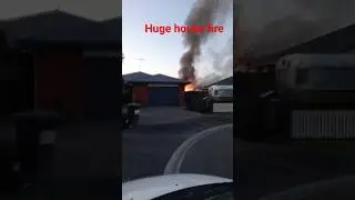 huge house fire in nz #house #fire #housefire #emergency #emergencyresponse #firefighter
