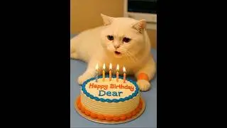 Happy birthday dear may you live a long lite #cat #happybirthday #kitten #love #shorts