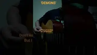 Demons - Imagine Dragons Guitar cover Lyrics #shorts