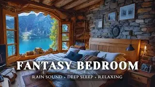 Mountain Lake Bedroom &mdash; A Quiet Cabin Facing the Blue Horizon