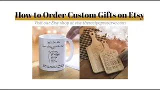 How to Order Custom Gifts on Etsy from The Recipe Preserve