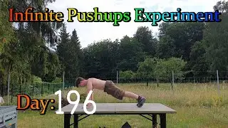 Infinite Pushups Experiment - Day 196 (12.07.2023)