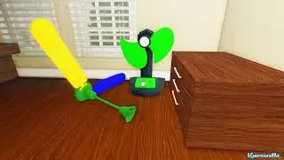 Wobbly Roblox Ceiling Fan, Luxurious Rainbow Color Design, Hidden inside a Luxury House!