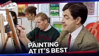 Is Mr Bean A GREAT PAINTER Or WHAT? | Classic Mr Bean
