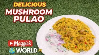 Mushroom Pulao Recipe || Mushroom Pulao 