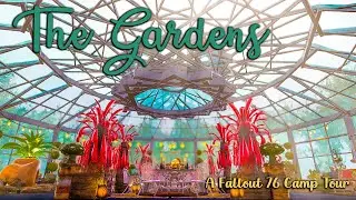 The Gardens- A Spring Flower Fallout 76 camp build