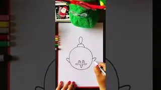 How to draw a Christmas ball | Easy drawings | For kids aged 5 to 6 | Learn Spanish with my puppet!