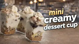 Mini creamy dessert at home easy and delicious recipe