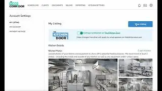 Update and View Kitchen Door Listing in The Food Corridor