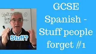 Spanish GCSE revision | Stuff students forget #1