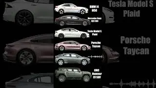 🔊⚡Which Electric Car Engine Sounds Best? #shorts #engine #electric #car #sound #electriccar