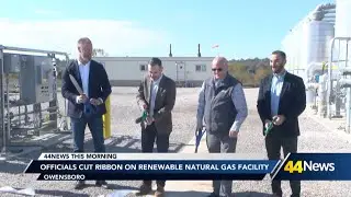 Officials cut ribbon on new renewable natural gas project at landfill in Daviess County