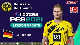 M. REUS face+stats (Borussia Dortmund) How to create in PES 2021