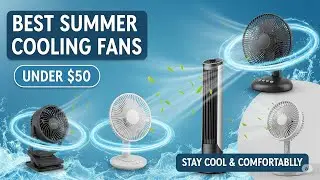 TOP 5 Best Summer Cooling Fans under $50 2026 | Portable fan battery