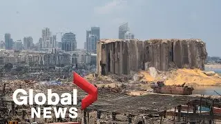 Beirut explosion: Views from port show devastation as workers continue clearing debris