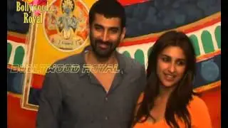 Aditya Roy Kapoor & Parineeti Chopra at Anupam Kher's performance  of 'Kuch Bhi Ho Sakta Hai '