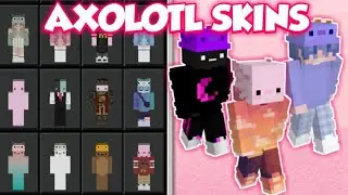 Minecraft Cute Axolotl Skins - Minecraft SkinPack Axolotl!