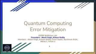 Quantum Computing Error Mitigation