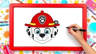 Hoe to draw Marshall / pawpatrol