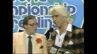 Classic Match: Tim Horner vs. Road Warrior Hawk/Garvin, Armstrong/Flair promos. WCW, March 1984.