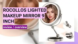 Rocollos 9-Inch Lighted Makeup Mirror Review: A Must-Have Vanity Essential!