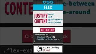 Justify content #css #csslayout #shorts #flexbox #flexlayout #flexible