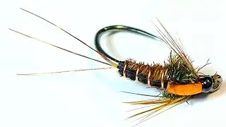 Two Tone Mayfly Nymph. #flytying #flyfishing #nymphs #mayfly #troutfishing #troutflies #pheasanttail