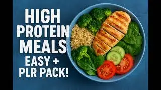 High Protein Meals Recipes | Unrestricted PLR Videos | Make & Sell Your Own Recipe Videos