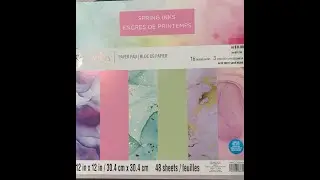 Michaels Recollecions Spring Ink Paper Pad