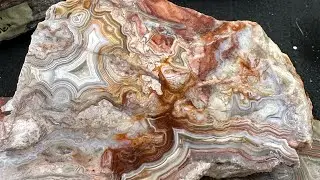 Laguna lace agates from  Mexico. Such a beautiful stone! #thefinders #teamrockit #agates