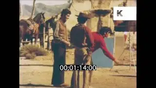 1960s, 1970s Spain, Behind the Scenes on Western Film Set