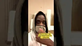 How to clean a meat department lol 😂 subscribe to the channel #viral #snkrs #nowtrending