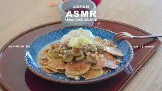 ASMR |カリとろバナナとミニパンケーキ。最高の朝食【Eating Sounds/Mukbang/No Talking】
