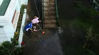 Clean up  at Chosen Children Village a day after Taal Volcano Eruptiom - January 13, 2020