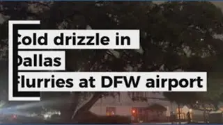 DFW winter storm: Wintry weather starting